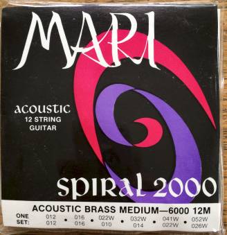 Mari Spiral 2000 Steel 12 string Medium Guitar Strings